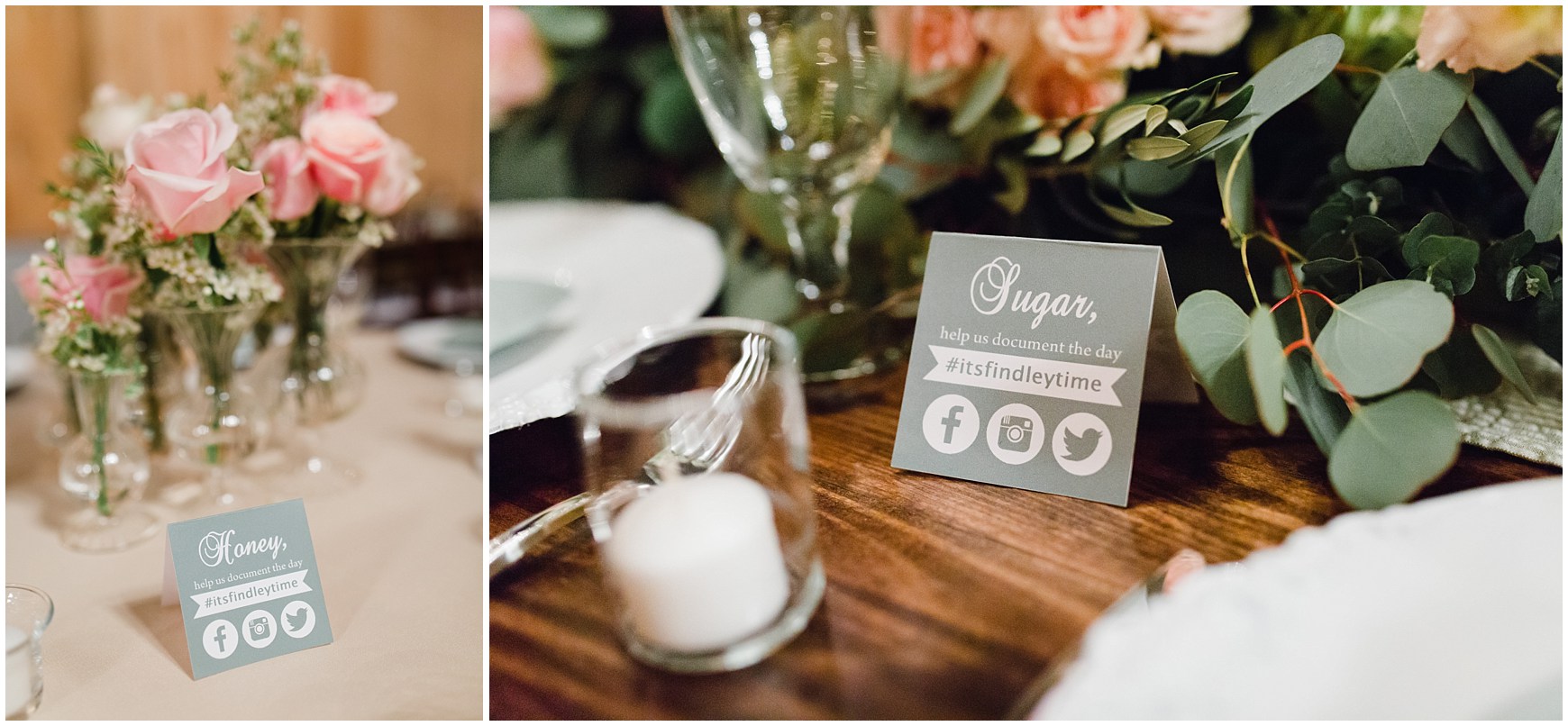 Wedding Details and hashtag