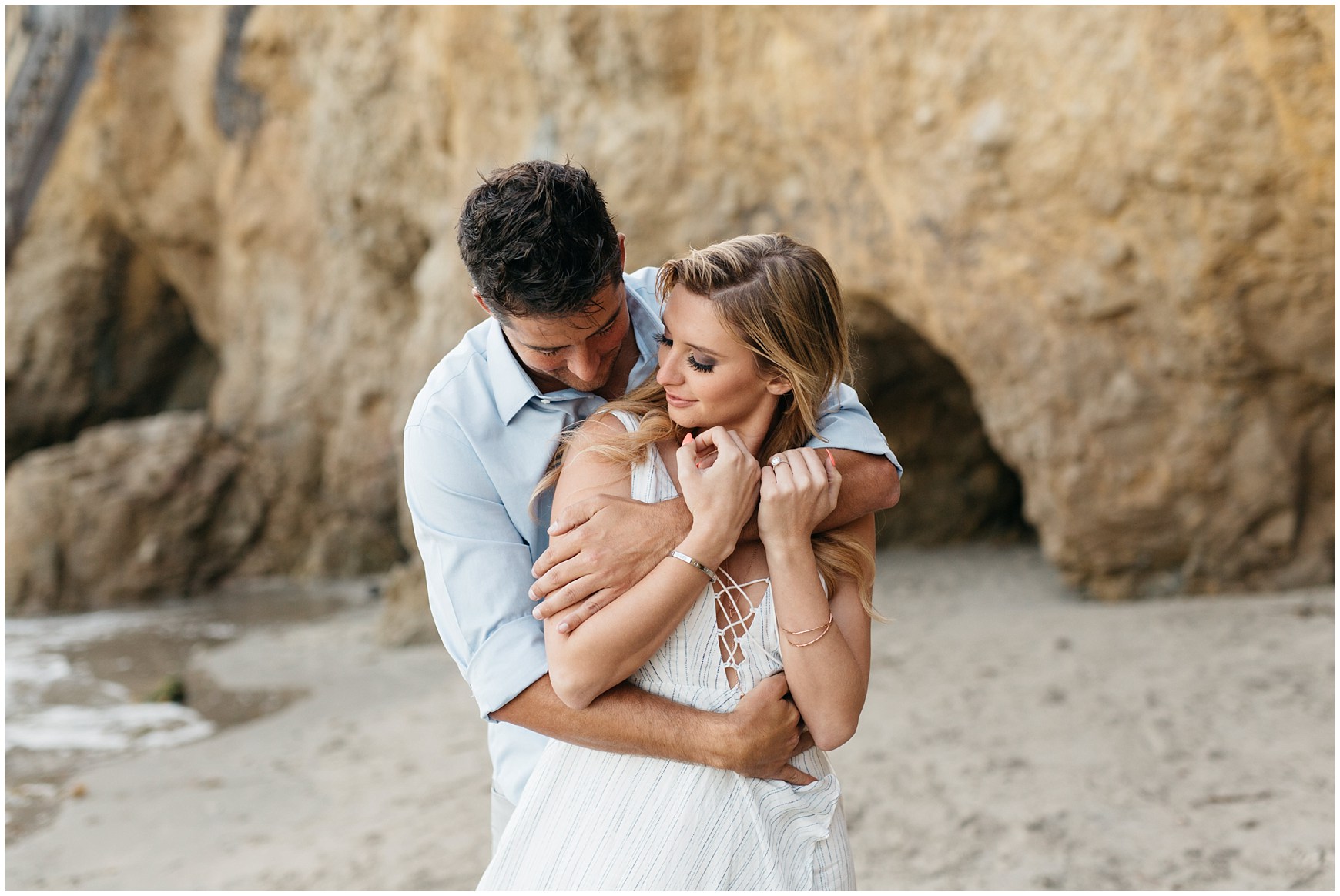 Engagement Photos at El Matador Beach in Malibu California