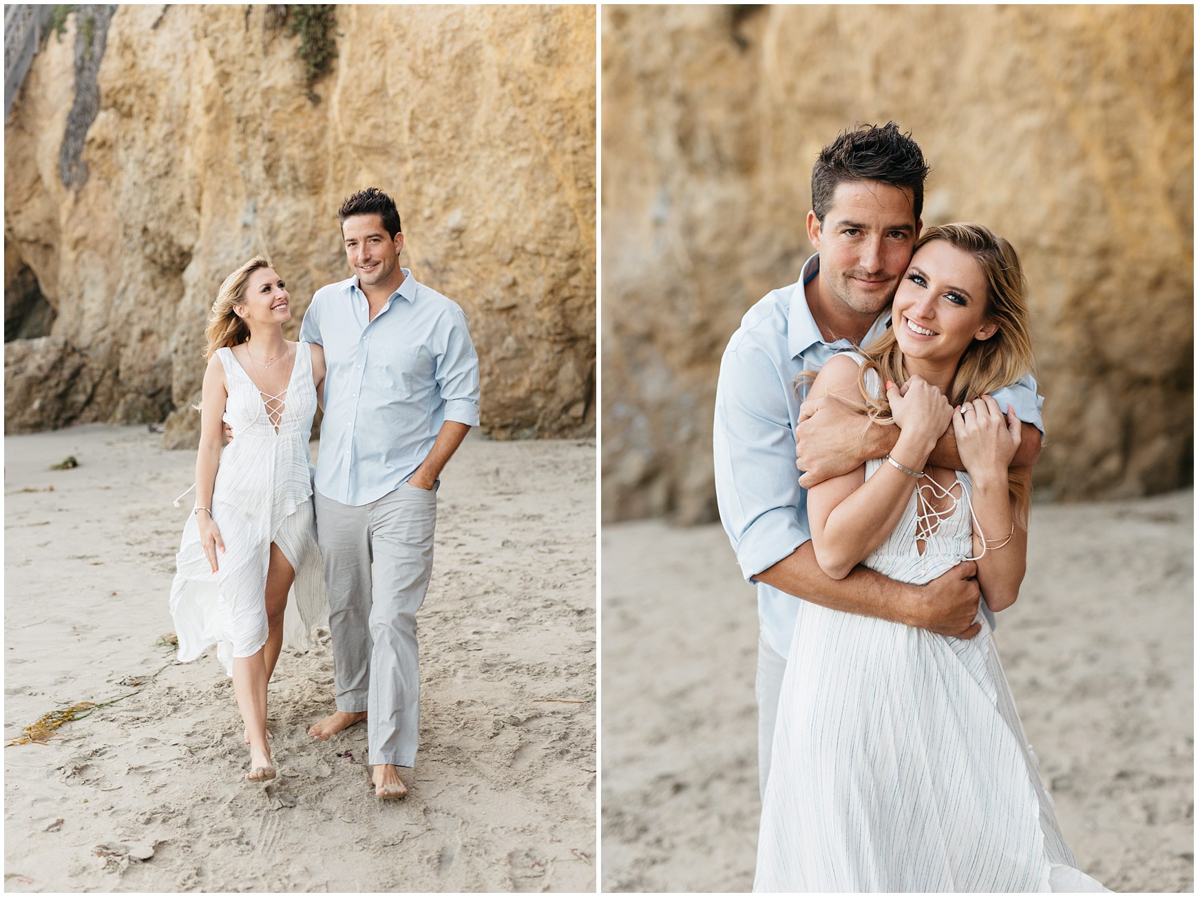 Engagement Photos at El Matador Beach in Malibu California