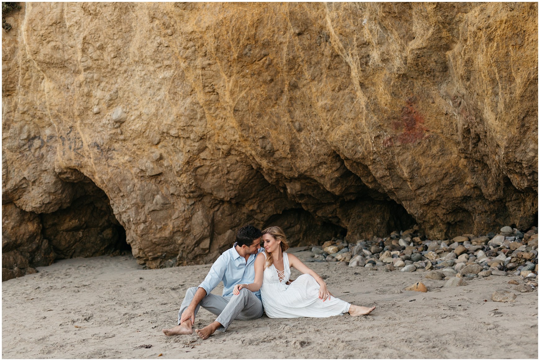 Engagement Photos at El Matador Beach in Malibu California