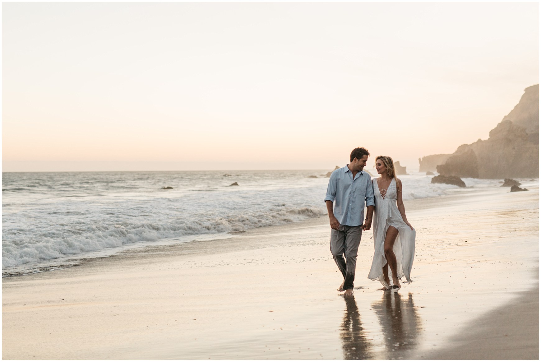 Engagement Photos at El Matador Beach in Malibu California