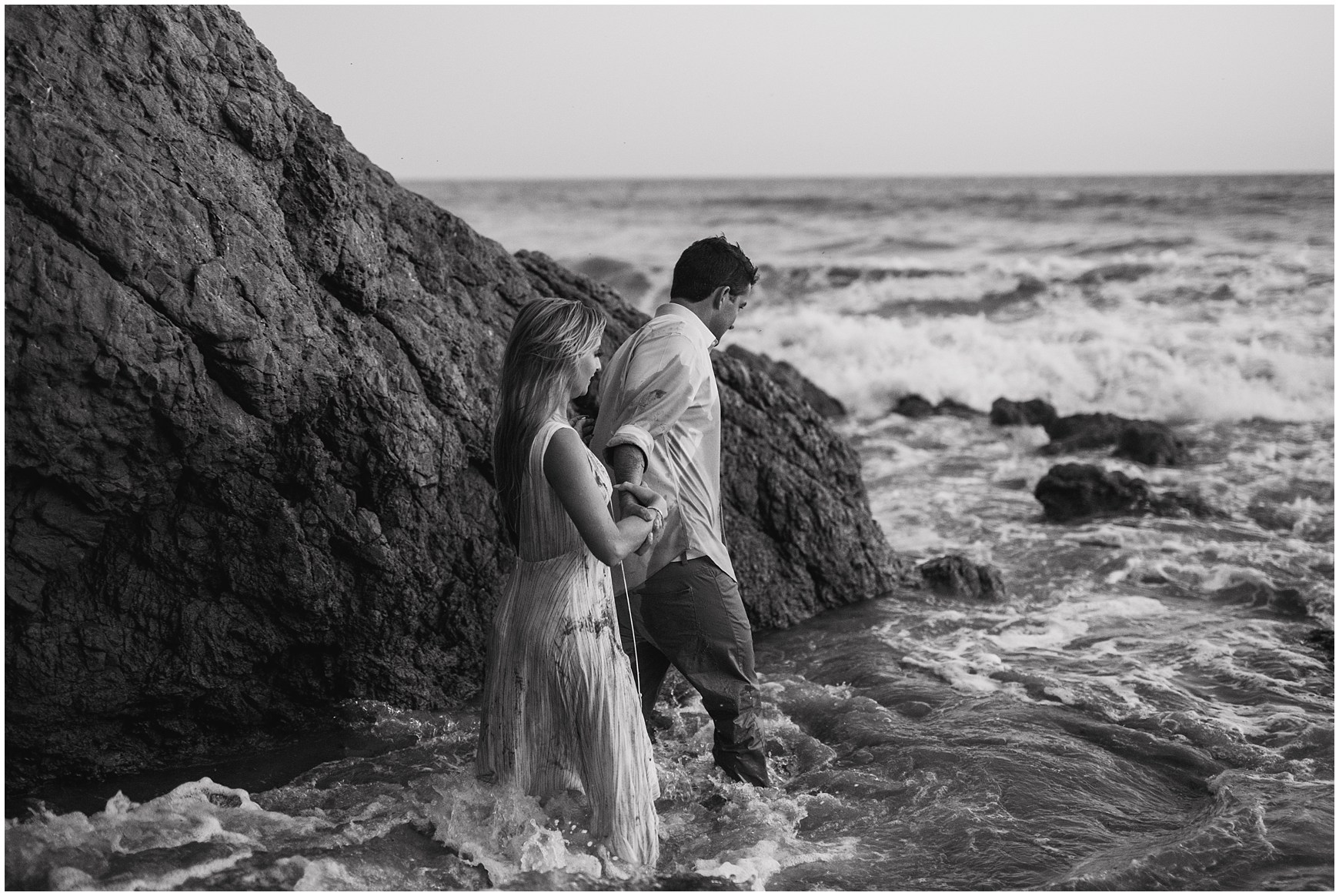 Engagement Photos at El Matador Beach in Malibu California
