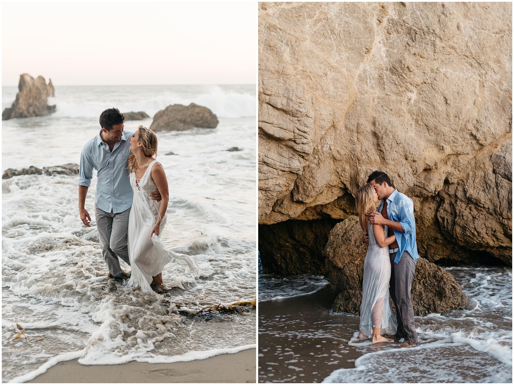 Engagement Photos at El Matador Beach in Malibu California