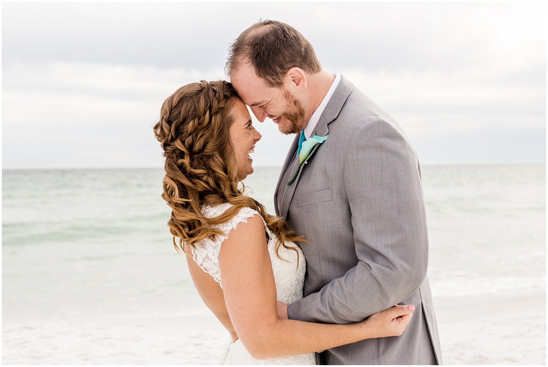 Bride and Groom Portraits on the beach in Destin, FL