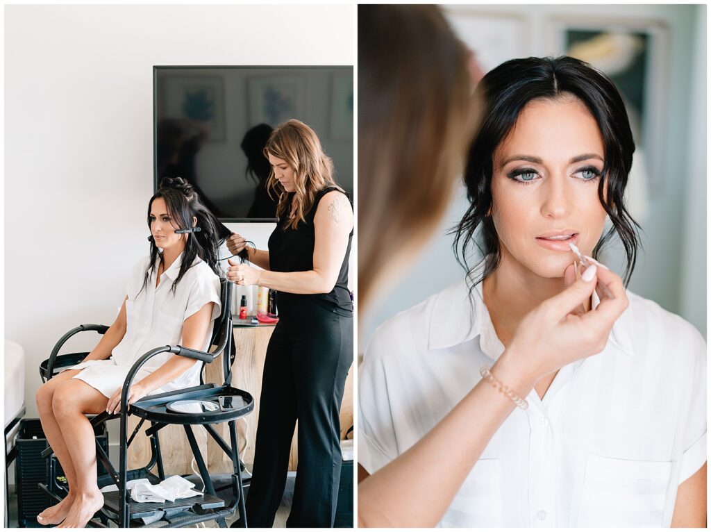 Bride Getting ready for a wedding