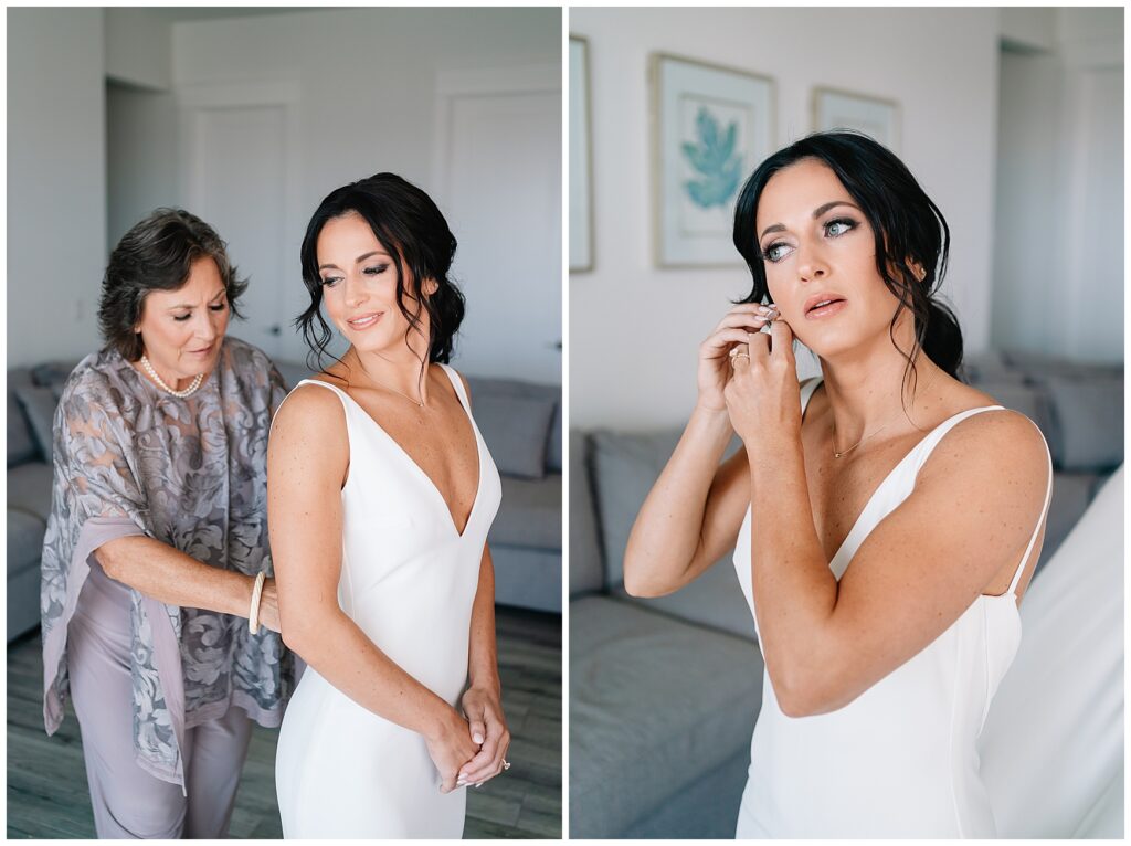 Bride Getting ready for a wedding