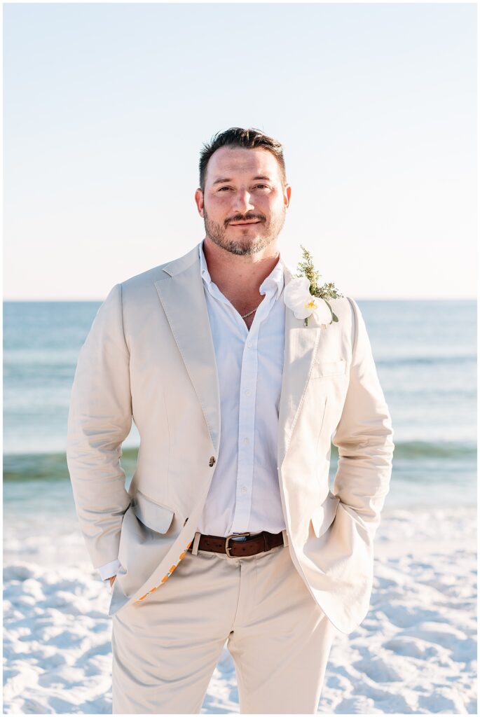 bride and groom photos in destin, fl