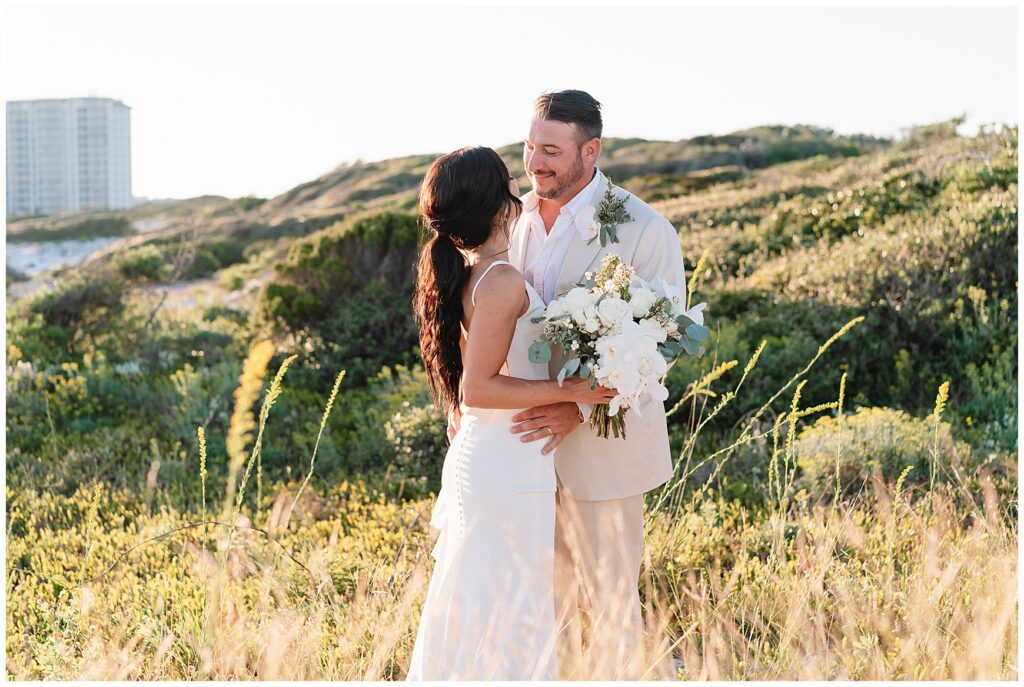 bride and groom photos in destin, fl