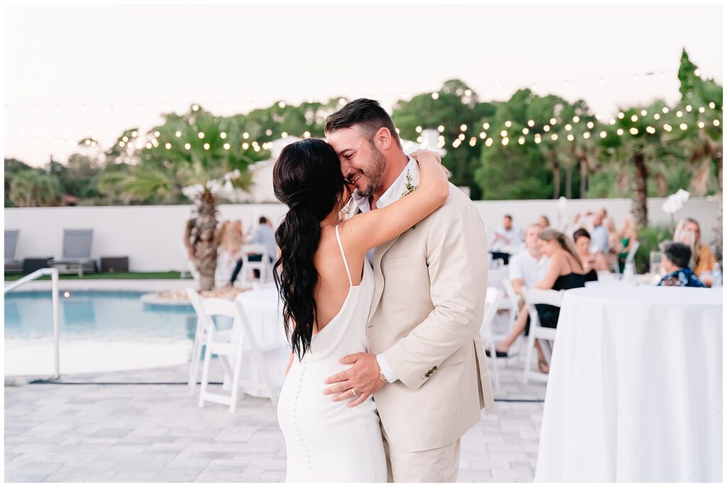 bride and groom's first dance